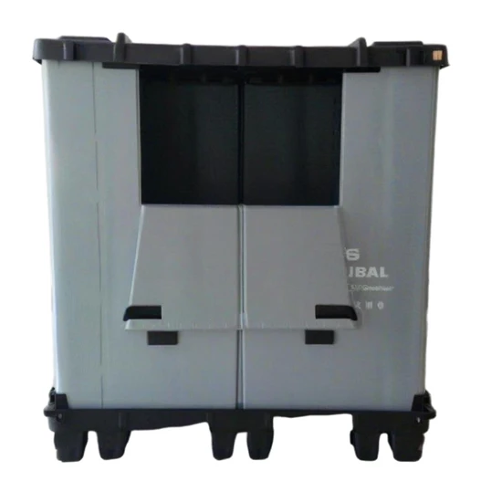 Collapsible Plastic Sleeve Pallet Box for Warehouse Storage