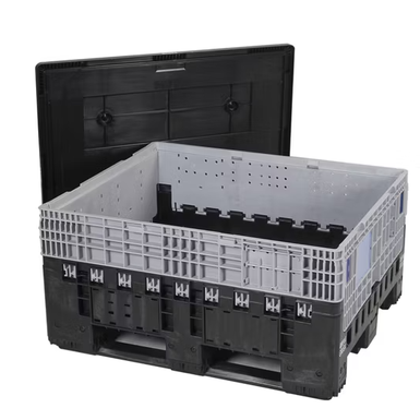 Caisse Palette Pliante en Plastique 1200x1000x595mm pour Pièces Automobiles
