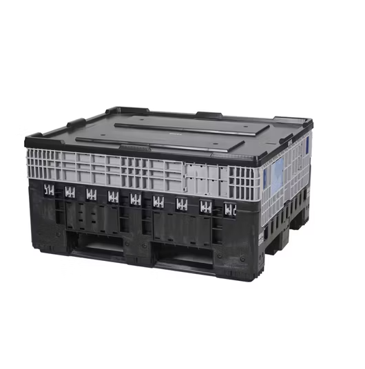 Caisse Palette Pliante en Plastique 1200x1000x595mm pour Pièces Automobiles